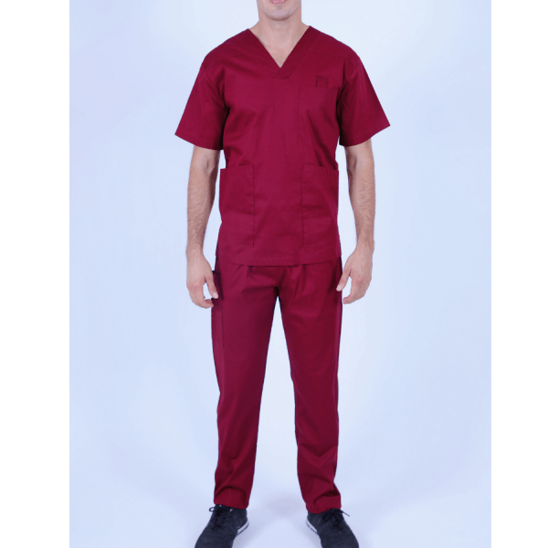 Scrub, Surgical, Medical Uniform for Men Red Color